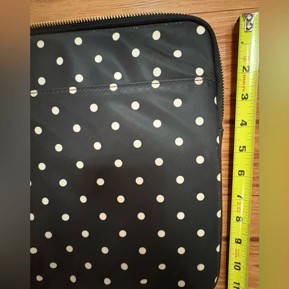 Kate Spade Black and White Polka Dot Laptop Sleeve